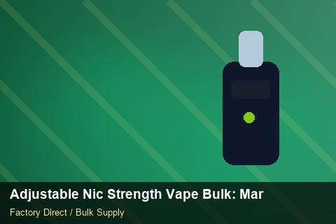 Adjustable Nic Strength Vape Bulk — Adjustable Nic Strength Vape Bulk: Market Comparison — Courier Limits photo 1