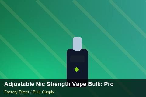 Adjustable Nic Strength Vape Bulk — Adjustable Nic Strength Vape Bulk: Product Launch Playbook — Courier Limits photo 1