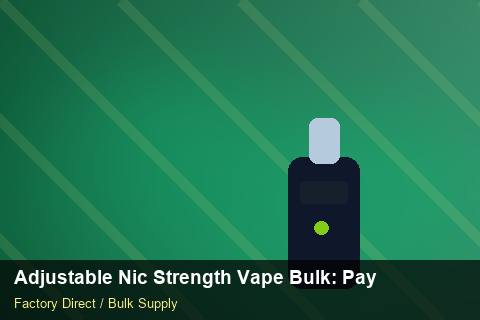 Adjustable Nic Strength Vape Bulk — Adjustable Nic Strength Vape Bulk: Payment Terms — Customs Valuation photo 2