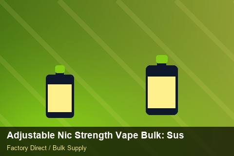 Adjustable Nic Strength Vape Bulk — Adjustable Nic Strength Vape Bulk: Sustainability — HS Code Notes photo 1