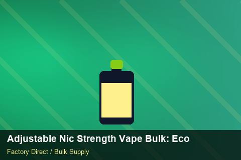 Adjustable Nic Strength Vape Bulk — Adjustable Nic Strength Vape Bulk: Eco-Friendly Materials — HS Code Notes photo 1