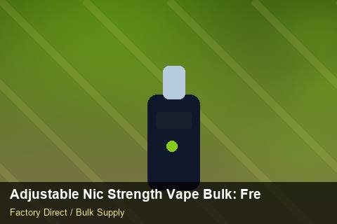 Adjustable Nic Strength Vape Bulk — Adjustable Nic Strength Vape Bulk: Freight Insurance — HS Code Notes photo 2
