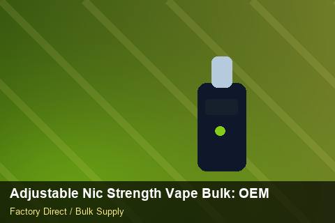 Adjustable Nic Strength Vape Bulk — Adjustable Nic Strength Vape Bulk: OEM & ODM Service — Origin Rules photo 1