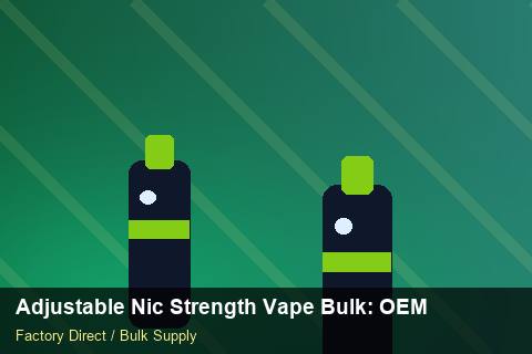 Adjustable Nic Strength Vape Bulk — Adjustable Nic Strength Vape Bulk: OEM & ODM Service — Origin Rules photo 2
