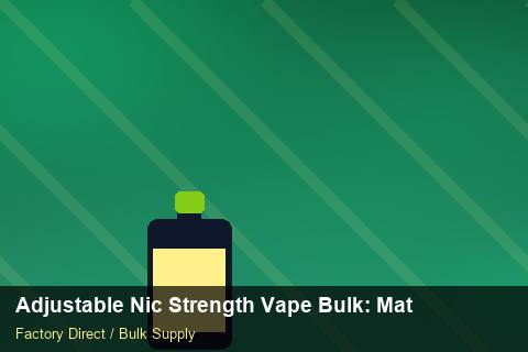 Adjustable Nic Strength Vape Bulk — Adjustable Nic Strength Vape Bulk: Material & Ingredients — Origin Rules photo 1