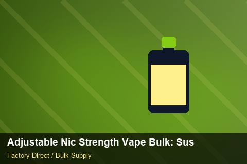 Adjustable Nic Strength Vape Bulk — Adjustable Nic Strength Vape Bulk: Sustainability — Origin Rules photo 1