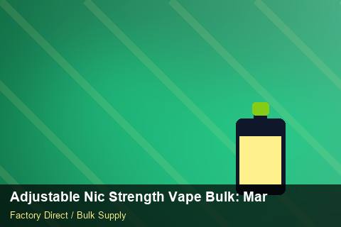 Adjustable Nic Strength Vape Bulk — Adjustable Nic Strength Vape Bulk: Margin Calculator — Origin Rules photo 1