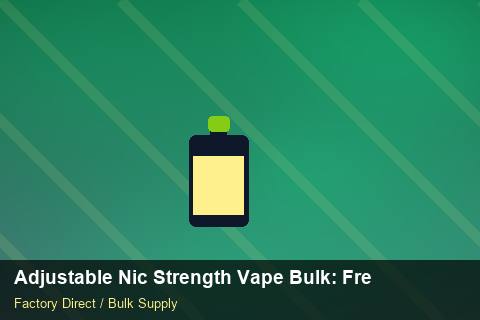 Adjustable Nic Strength Vape Bulk — Adjustable Nic Strength Vape Bulk: Freight Insurance — Origin Rules photo 1