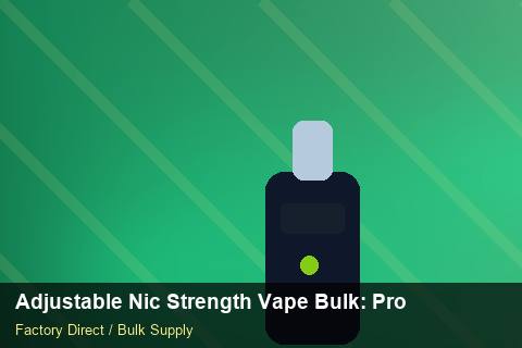 Adjustable Nic Strength Vape Bulk — Adjustable Nic Strength Vape Bulk: Product Launch Playbook — Origin Rules photo 1