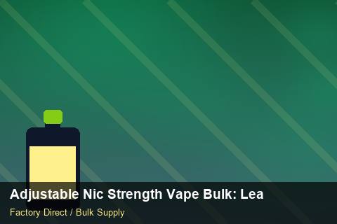 Adjustable Nic Strength Vape Bulk — Adjustable Nic Strength Vape Bulk: Lead Time & MOQ — Free Trade Zones photo 1
