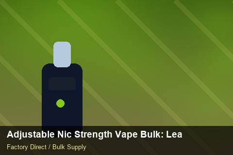 Adjustable Nic Strength Vape Bulk — Adjustable Nic Strength Vape Bulk: Lead Time & MOQ — Free Trade Zones photo 2