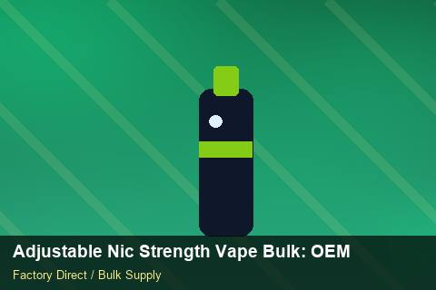 Adjustable Nic Strength Vape Bulk — Adjustable Nic Strength Vape Bulk: OEM & ODM Service — Free Trade Zones photo 2