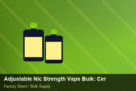 Adjustable Nic Strength Vape Bulk — Adjustable Nic Strength Vape Bulk: Certifications & MSDS — Free Trade Zones photo 1