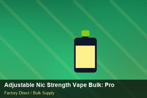 Adjustable Nic Strength Vape Bulk — Adjustable Nic Strength Vape Bulk: Production Capacity — Free Trade Zones photo 1
