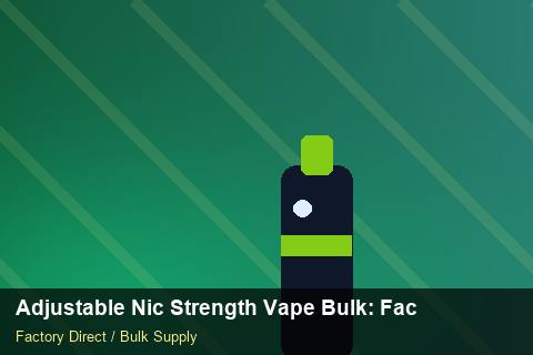 Adjustable Nic Strength Vape Bulk — Adjustable Nic Strength Vape Bulk: Factory Audit Report — Free Trade Zones photo 2