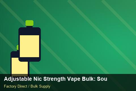 Adjustable Nic Strength Vape Bulk — Adjustable Nic Strength Vape Bulk: Sourcing Workflow — Free Trade Zones photo 2