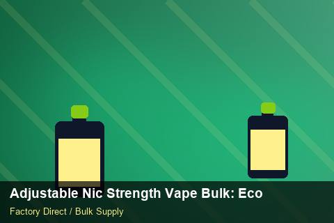 Adjustable Nic Strength Vape Bulk — Adjustable Nic Strength Vape Bulk: Eco-Friendly Materials — Free Trade Zones photo 1