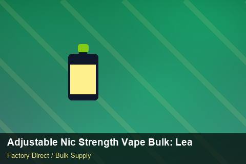 Adjustable Nic Strength Vape Bulk — Adjustable Nic Strength Vape Bulk: Lead Time & MOQ — Bonded Warehouse photo 1