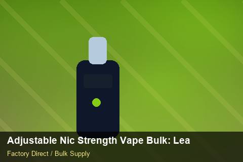 Adjustable Nic Strength Vape Bulk — Adjustable Nic Strength Vape Bulk: Lead Time & MOQ — Bonded Warehouse photo 2