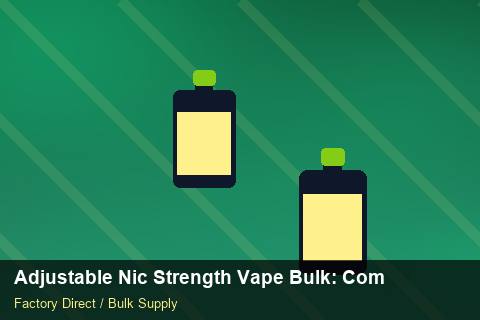 Adjustable Nic Strength Vape Bulk — Adjustable Nic Strength Vape Bulk: Compliance Standards — Bonded Warehouse photo 2
