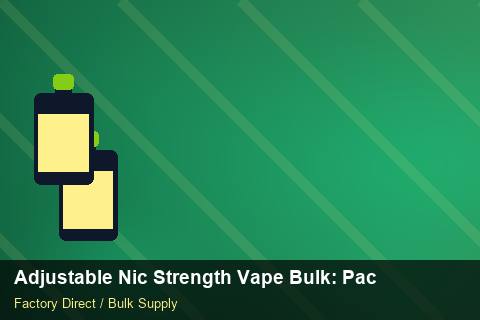 Adjustable Nic Strength Vape Bulk — Adjustable Nic Strength Vape Bulk: Packaging Standards — Bonded Warehouse photo 1