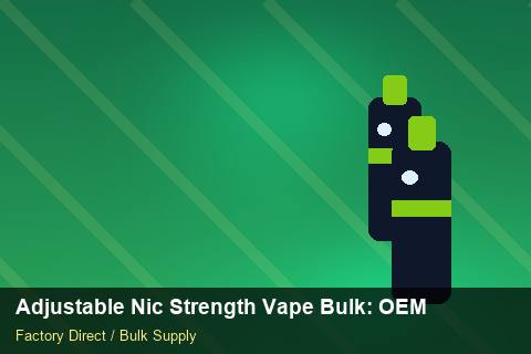 Adjustable Nic Strength Vape Bulk — Adjustable Nic Strength Vape Bulk: OEM & ODM Service — Bonded Warehouse photo 2