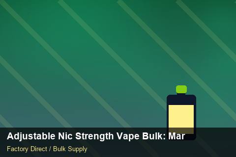 Adjustable Nic Strength Vape Bulk — Adjustable Nic Strength Vape Bulk: Market Trends 2026 — Bonded Warehouse photo 1