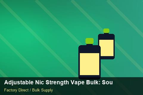 Adjustable Nic Strength Vape Bulk — Adjustable Nic Strength Vape Bulk: Sourcing Workflow — Bonded Warehouse photo 2