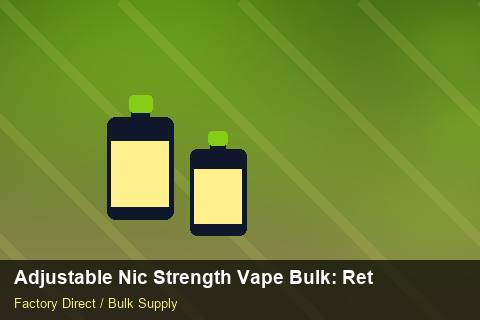 Adjustable Nic Strength Vape Bulk — Adjustable Nic Strength Vape Bulk: Returns & Warranty — Bonded Warehouse photo 2