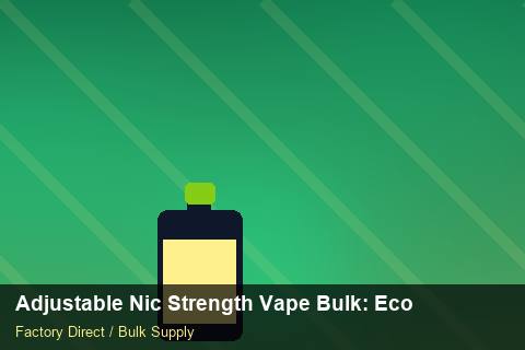 Adjustable Nic Strength Vape Bulk — Adjustable Nic Strength Vape Bulk: Eco-Friendly Materials — Bonded Warehouse photo 1