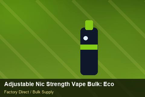 Adjustable Nic Strength Vape Bulk — Adjustable Nic Strength Vape Bulk: Eco-Friendly Materials — Bonded Warehouse photo 2