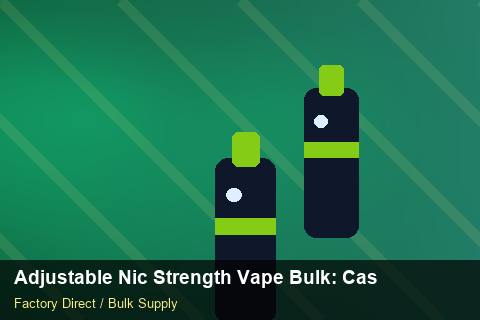 Adjustable Nic Strength Vape Bulk — Adjustable Nic Strength Vape Bulk: Case Studies — Bonded Warehouse photo 1