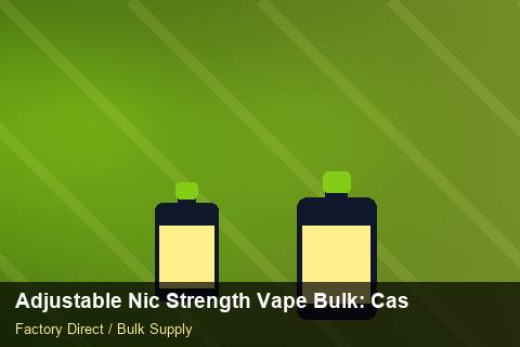 Adjustable Nic Strength Vape Bulk — Adjustable Nic Strength Vape Bulk: Case Studies — Bonded Warehouse photo 2