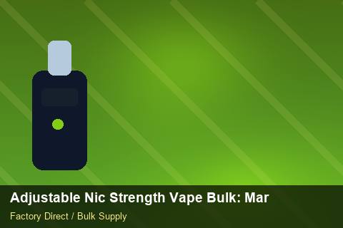 Adjustable Nic Strength Vape Bulk — Adjustable Nic Strength Vape Bulk: Margin Calculator — Bonded Warehouse photo 2