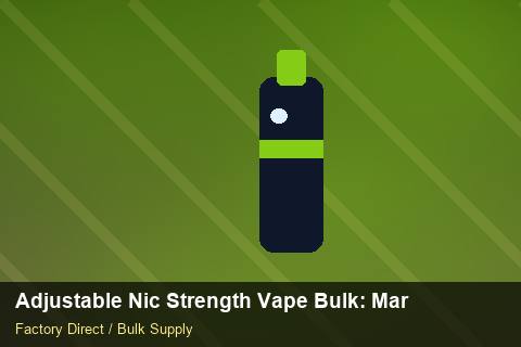 Adjustable Nic Strength Vape Bulk — Adjustable Nic Strength Vape Bulk: Market Comparison — Bonded Warehouse photo 2