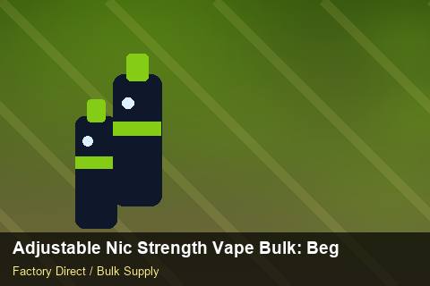 Adjustable Nic Strength Vape Bulk — Adjustable Nic Strength Vape Bulk: Beginner's Guide — Bonded Warehouse photo 1