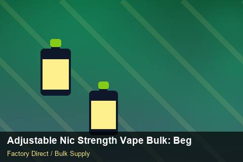 Adjustable Nic Strength Vape Bulk — Adjustable Nic Strength Vape Bulk: Beginner's Guide — Bonded Warehouse photo 2