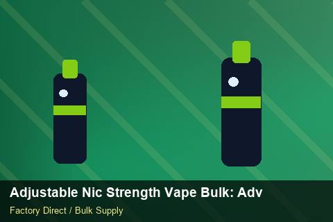 Adjustable Nic Strength Vape Bulk — Adjustable Nic Strength Vape Bulk: Advanced Sourcing — Bonded Warehouse photo 1