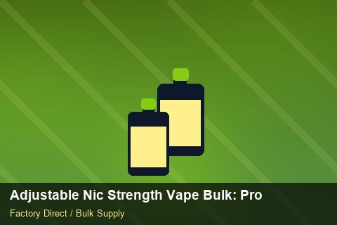 Adjustable Nic Strength Vape Bulk — Adjustable Nic Strength Vape Bulk: Procurement Checklist — Bonded Warehouse photo 1