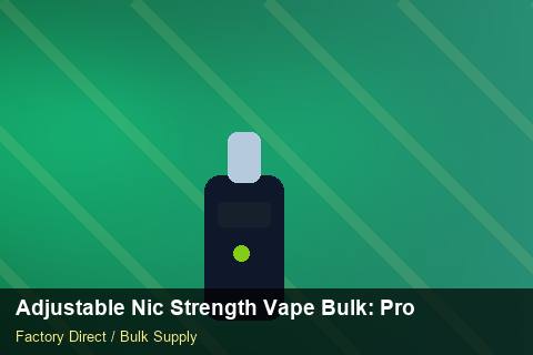 Adjustable Nic Strength Vape Bulk — Adjustable Nic Strength Vape Bulk: Product Launch Playbook — Bonded Warehouse photo 1