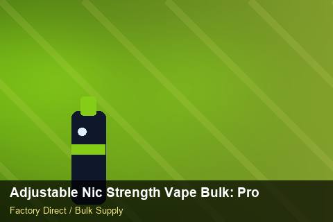 Adjustable Nic Strength Vape Bulk — Adjustable Nic Strength Vape Bulk: Product Launch Playbook — Bonded Warehouse photo 2