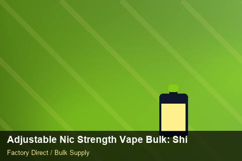 Adjustable Nic Strength Vape Bulk — Adjustable Nic Strength Vape Bulk: Shipping & Logistics — Last-Mile Delivery photo 2