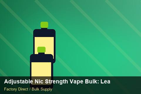 Adjustable Nic Strength Vape Bulk — Adjustable Nic Strength Vape Bulk: Lead Time & MOQ — Last-Mile Delivery photo 1