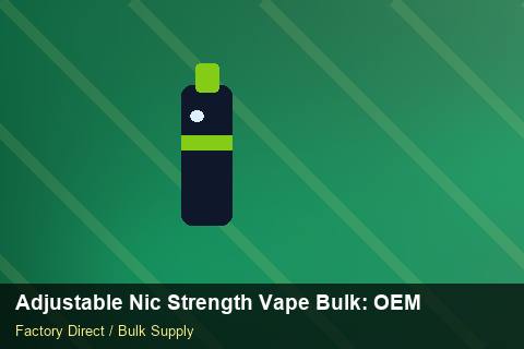 Adjustable Nic Strength Vape Bulk — Adjustable Nic Strength Vape Bulk: OEM & ODM Service — Last-Mile Delivery photo 2