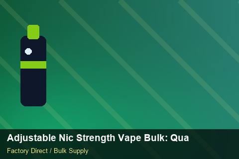 Adjustable Nic Strength Vape Bulk — Adjustable Nic Strength Vape Bulk: Quality Control Process — Last-Mile Delivery photo 1