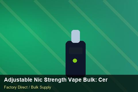 Adjustable Nic Strength Vape Bulk — Adjustable Nic Strength Vape Bulk: Certifications & MSDS — Last-Mile Delivery photo 2