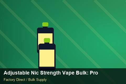 Adjustable Nic Strength Vape Bulk — Adjustable Nic Strength Vape Bulk: Production Capacity — Last-Mile Delivery photo 1