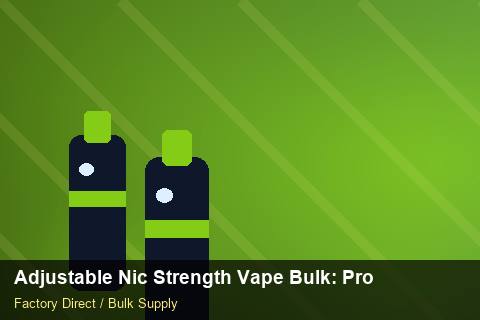 Adjustable Nic Strength Vape Bulk — Adjustable Nic Strength Vape Bulk: Production Capacity — Last-Mile Delivery photo 2