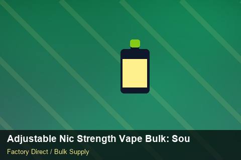 Adjustable Nic Strength Vape Bulk — Adjustable Nic Strength Vape Bulk: Sourcing Workflow — Last-Mile Delivery photo 2