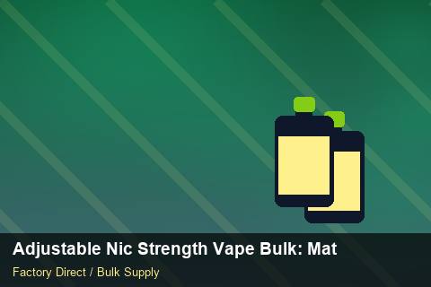 Adjustable Nic Strength Vape Bulk — Adjustable Nic Strength Vape Bulk: Material & Ingredients — Last-Mile Delivery photo 1